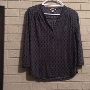 H&M Quarter Sleeve Tory Burch-Looking Print